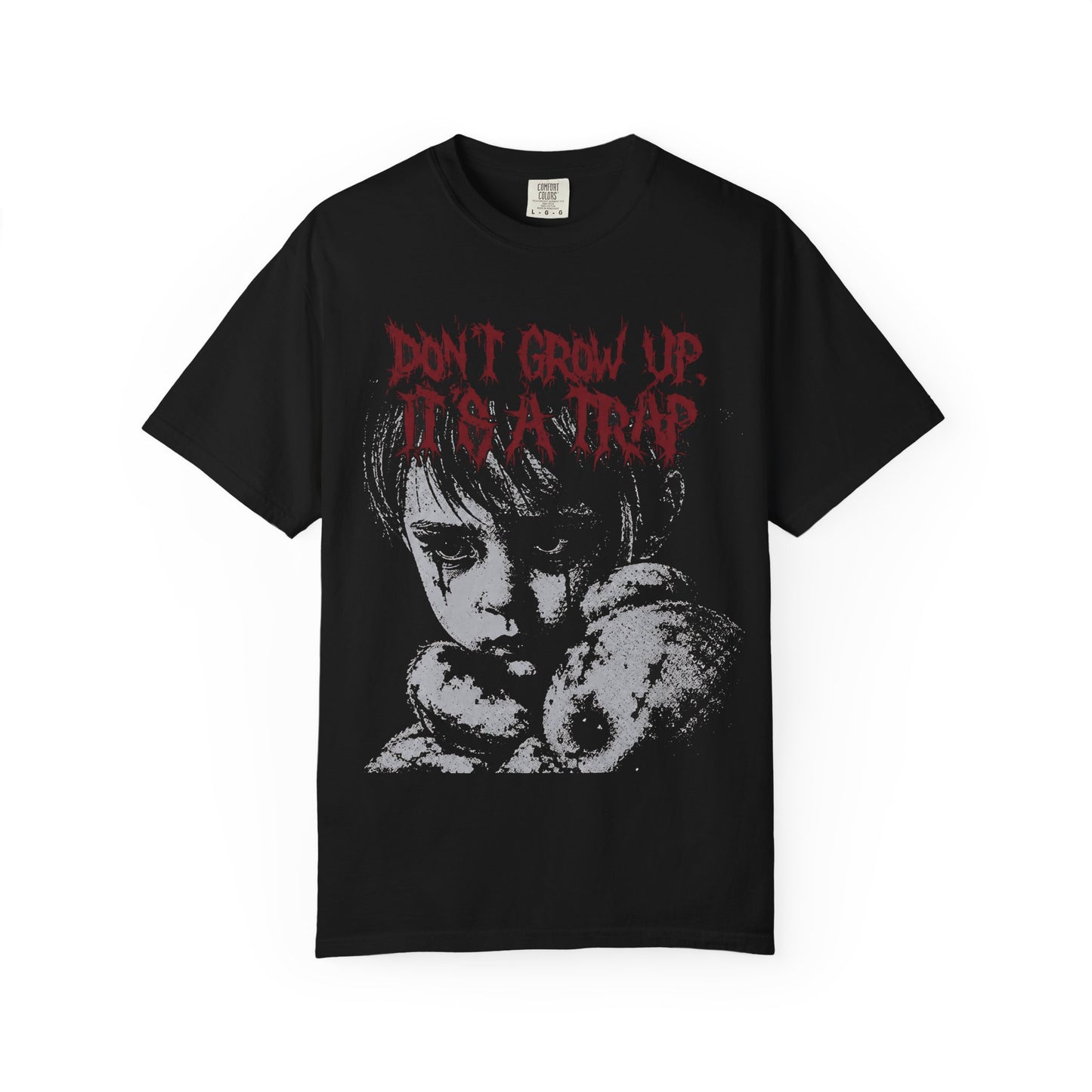 "Don't Grow Up, It's a Trap" Retro Gothic Horror Tee