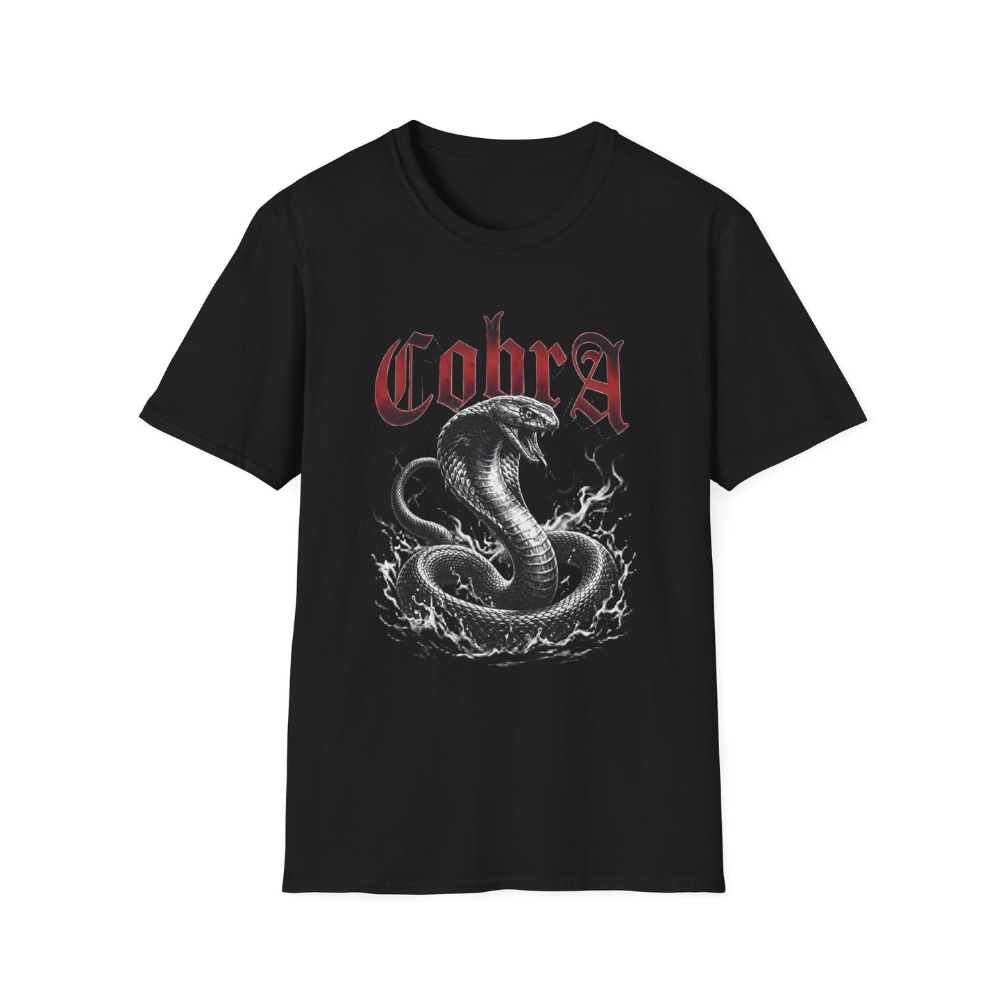 Cobra Snake Graphic T-Shirt — Vintage Rock Serpent Tee