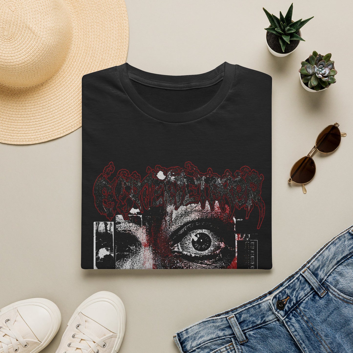 Eye Of Terror - Gothic Horror Face Tee