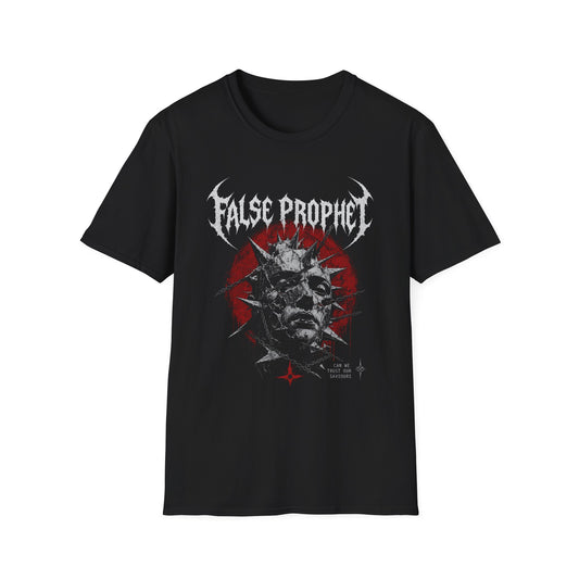 Band Tee — "False Prophet" Graphic T-Shirt (Distressed Metal Logo)