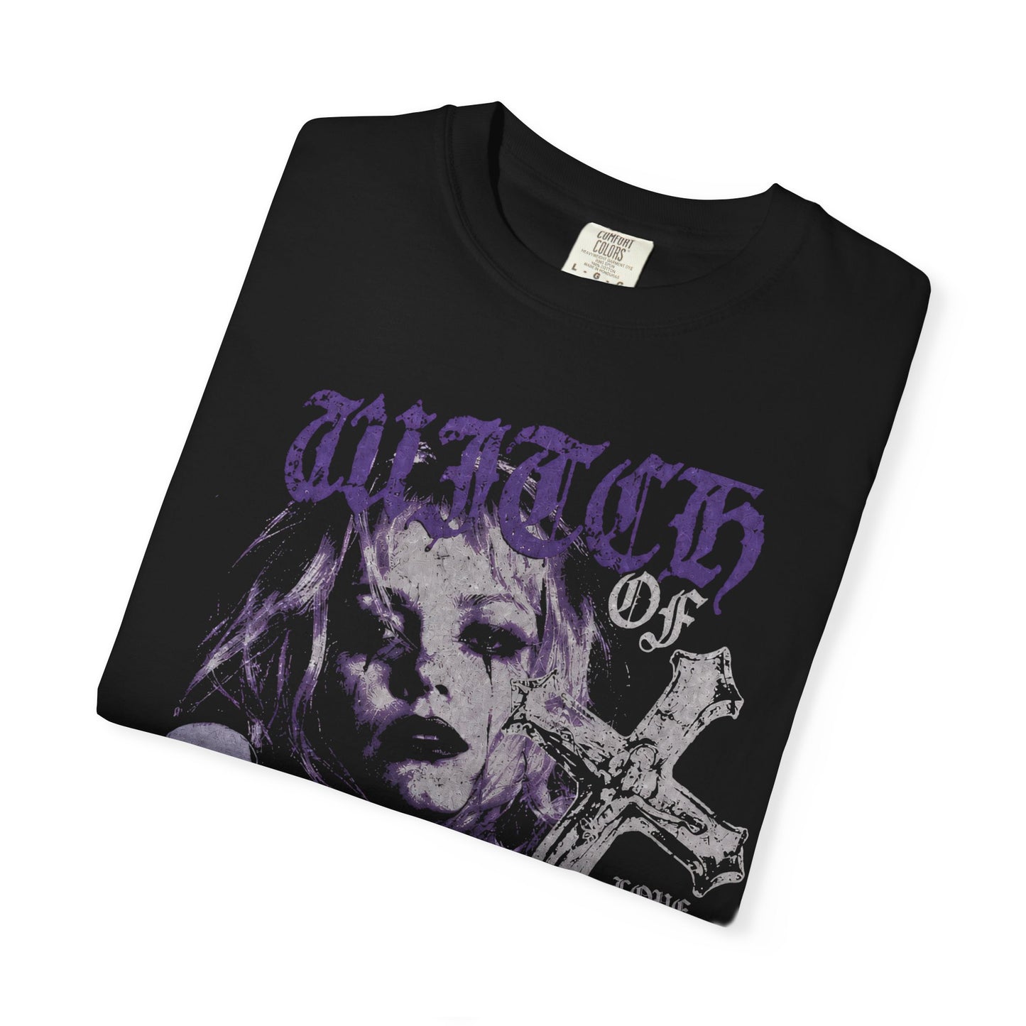 Witch of Hellhouse Graphic T-Shirt — Gothic Horror Vintage Nun Design