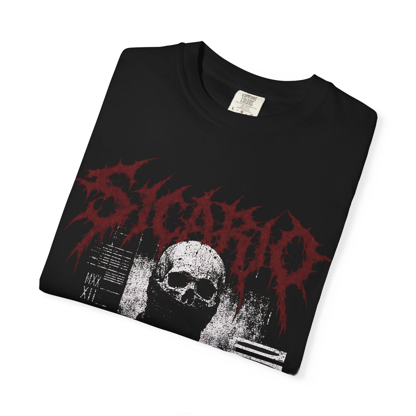 Sicario Skull Graphic T-Shirt — Dark Tactical Band Tee