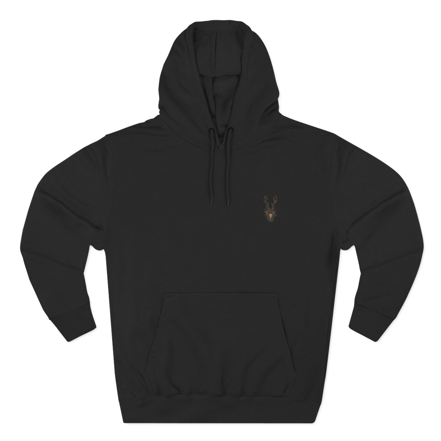 Wendigo Graphic Hoodie — Mythic Deer-Head Fleece Pullover