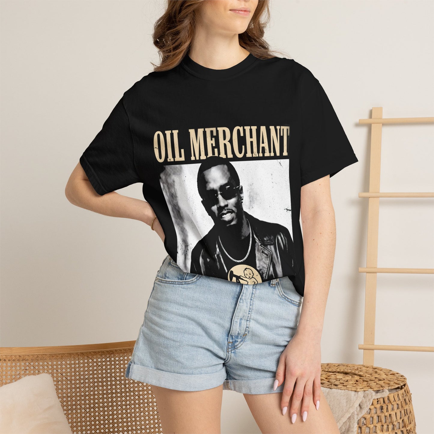 Oil Merchant T-Shirt — Vintage Hip-Hop Graphic Tee