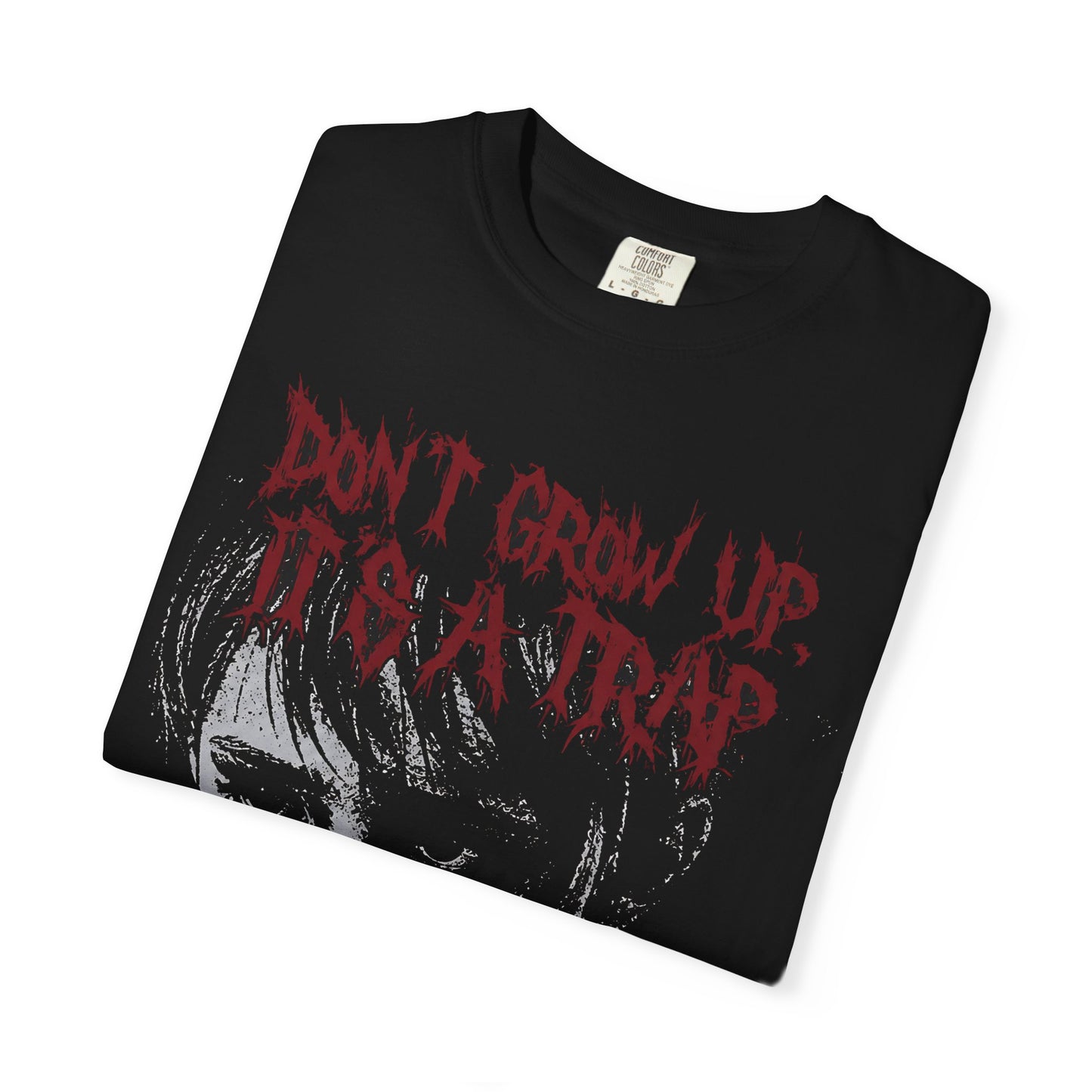 "Don't Grow Up, It's a Trap" Retro Gothic Horror Tee