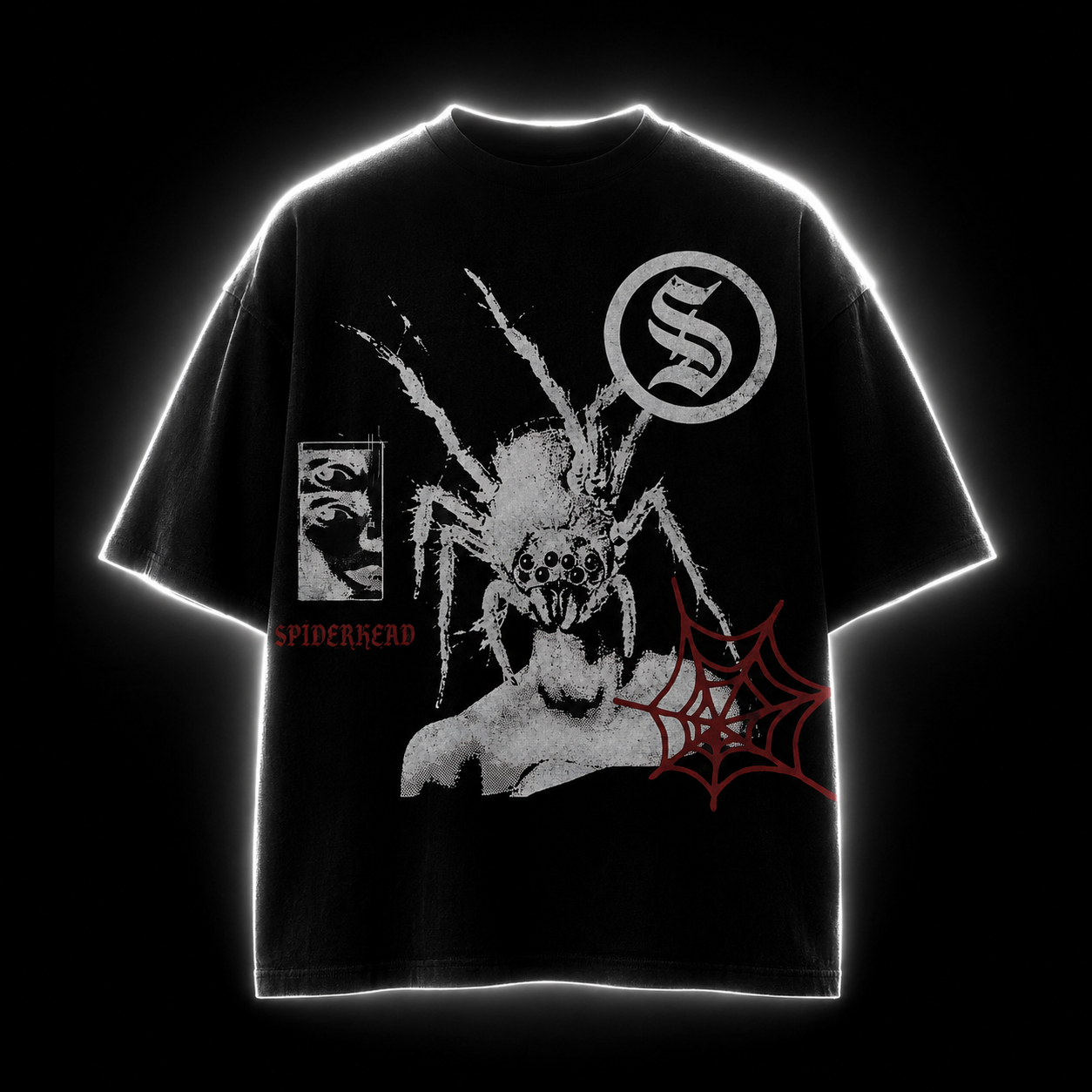 Spider Head - Gothic Horror Tee