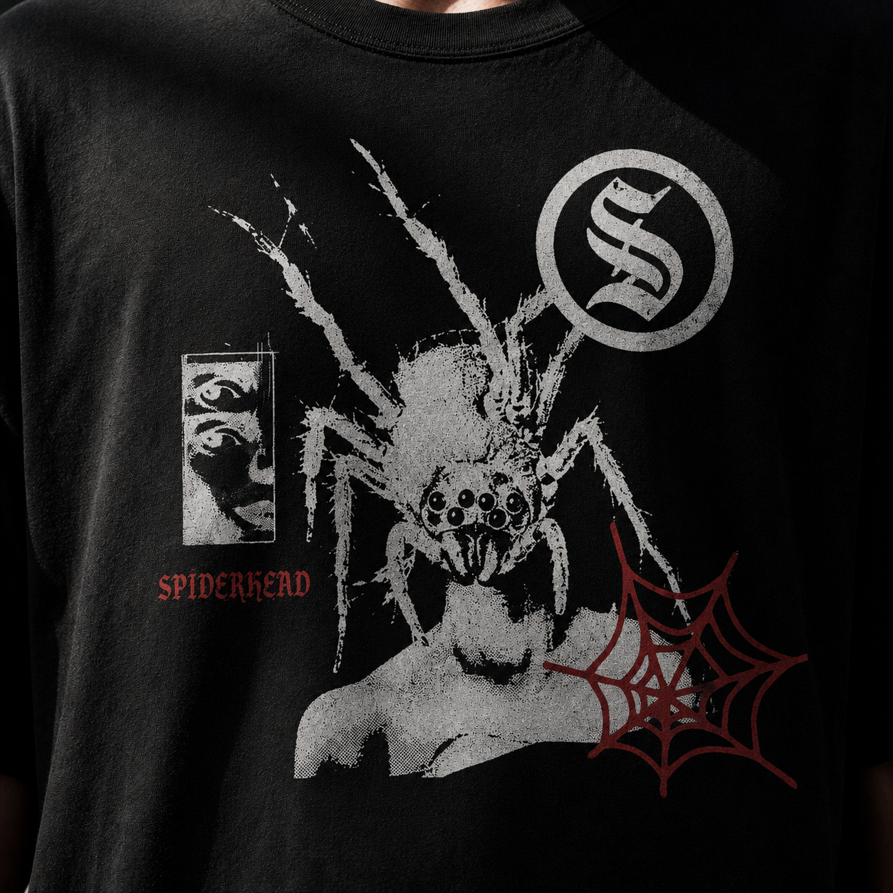 Spider Head - Gothic Horror Tee