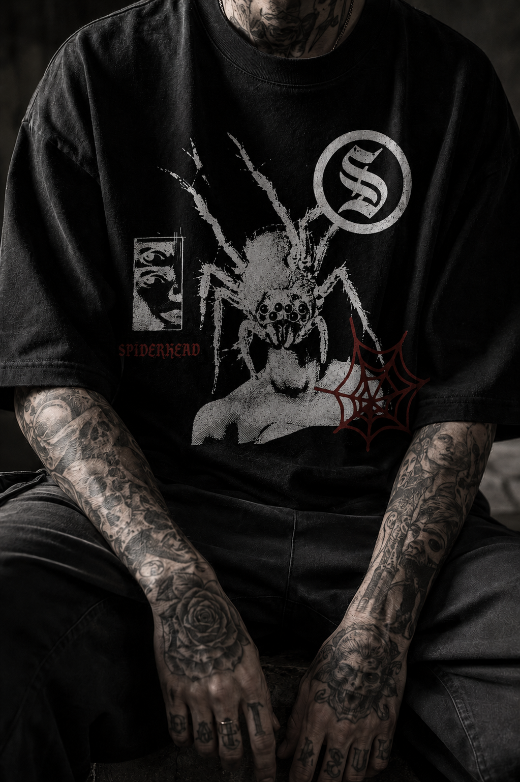 Spider Head - Gothic Horror Tee