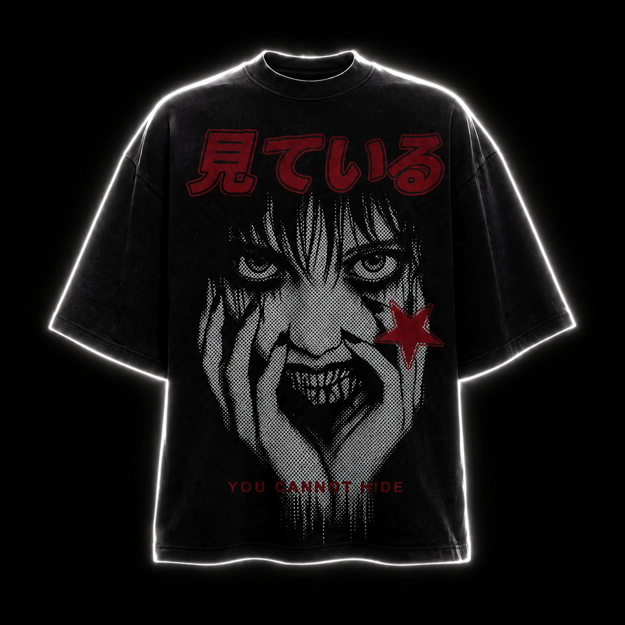 "見ている" (I SEE YOU) Gothic Horror Tee