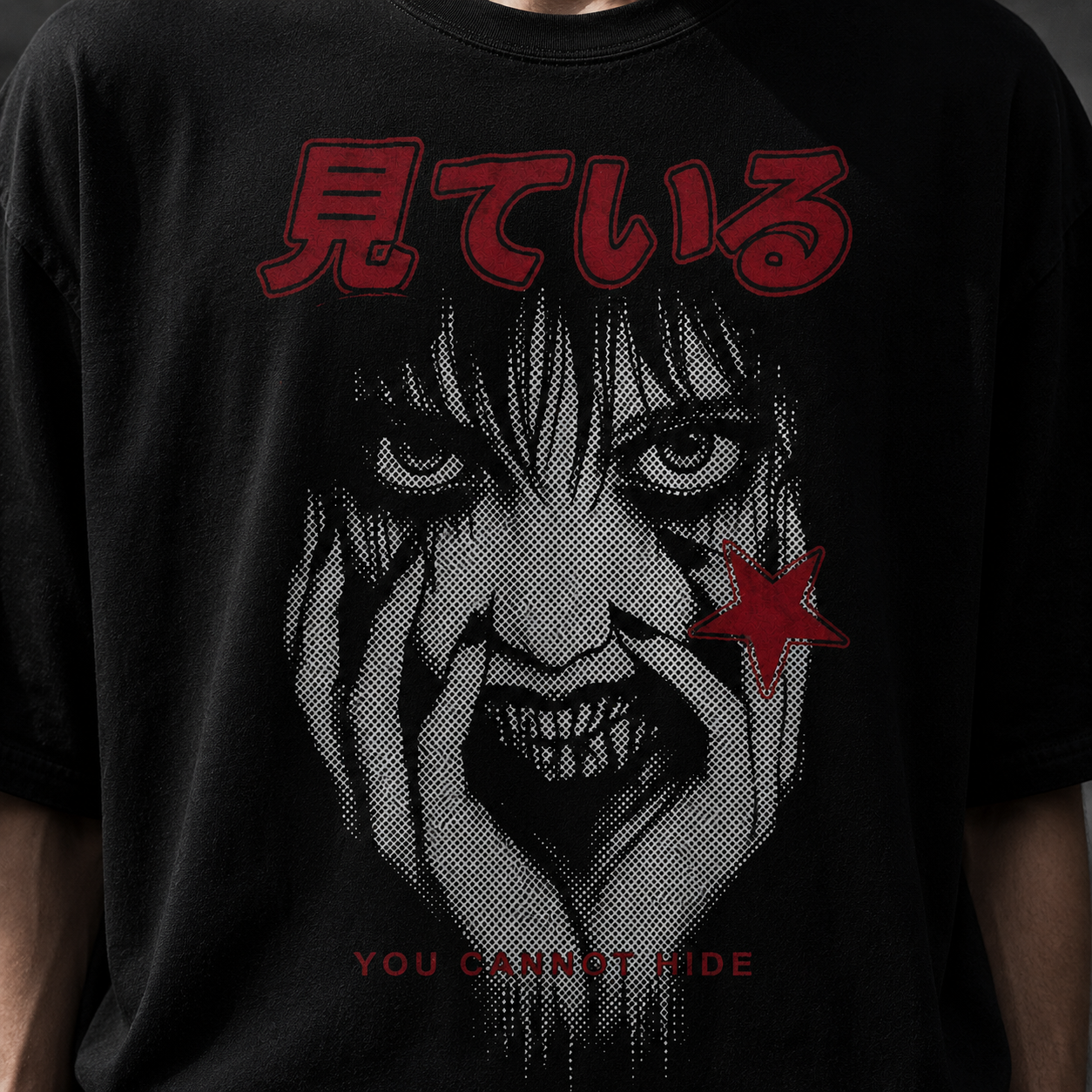 "見ている" (I SEE YOU) Gothic Horror Tee