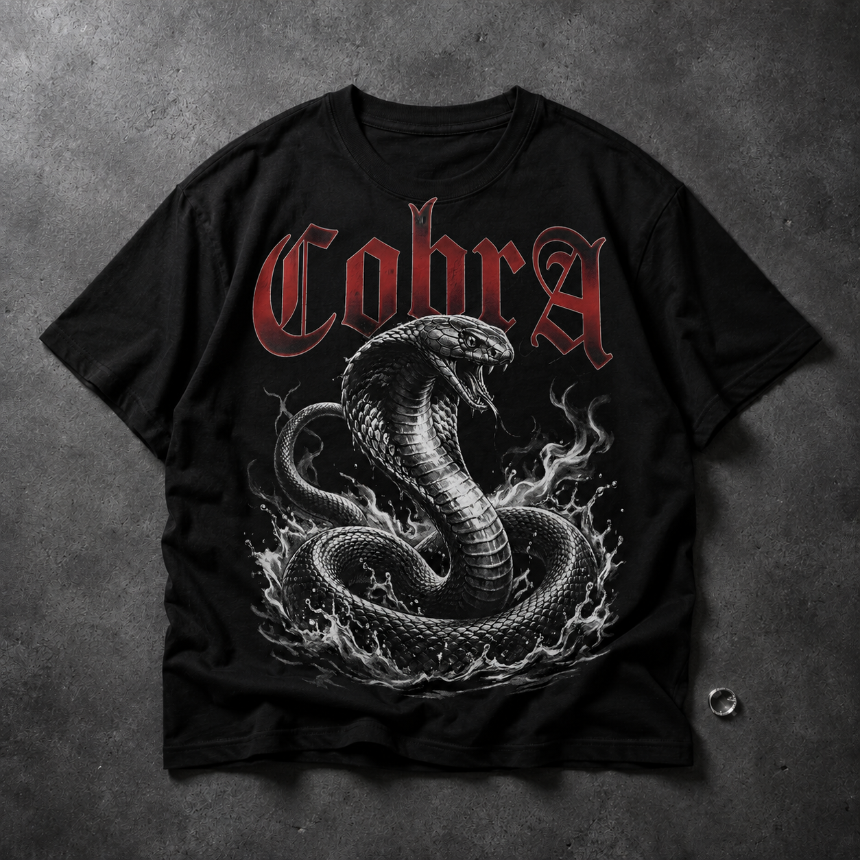 Cobra Snake Graphic T-Shirt — Vintage Rock Serpent Tee