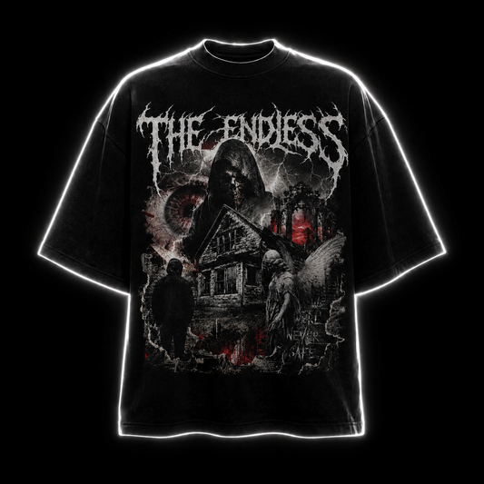 The Endless Gothic Horror T-Shirt — Haunted House Reaper Band Tee