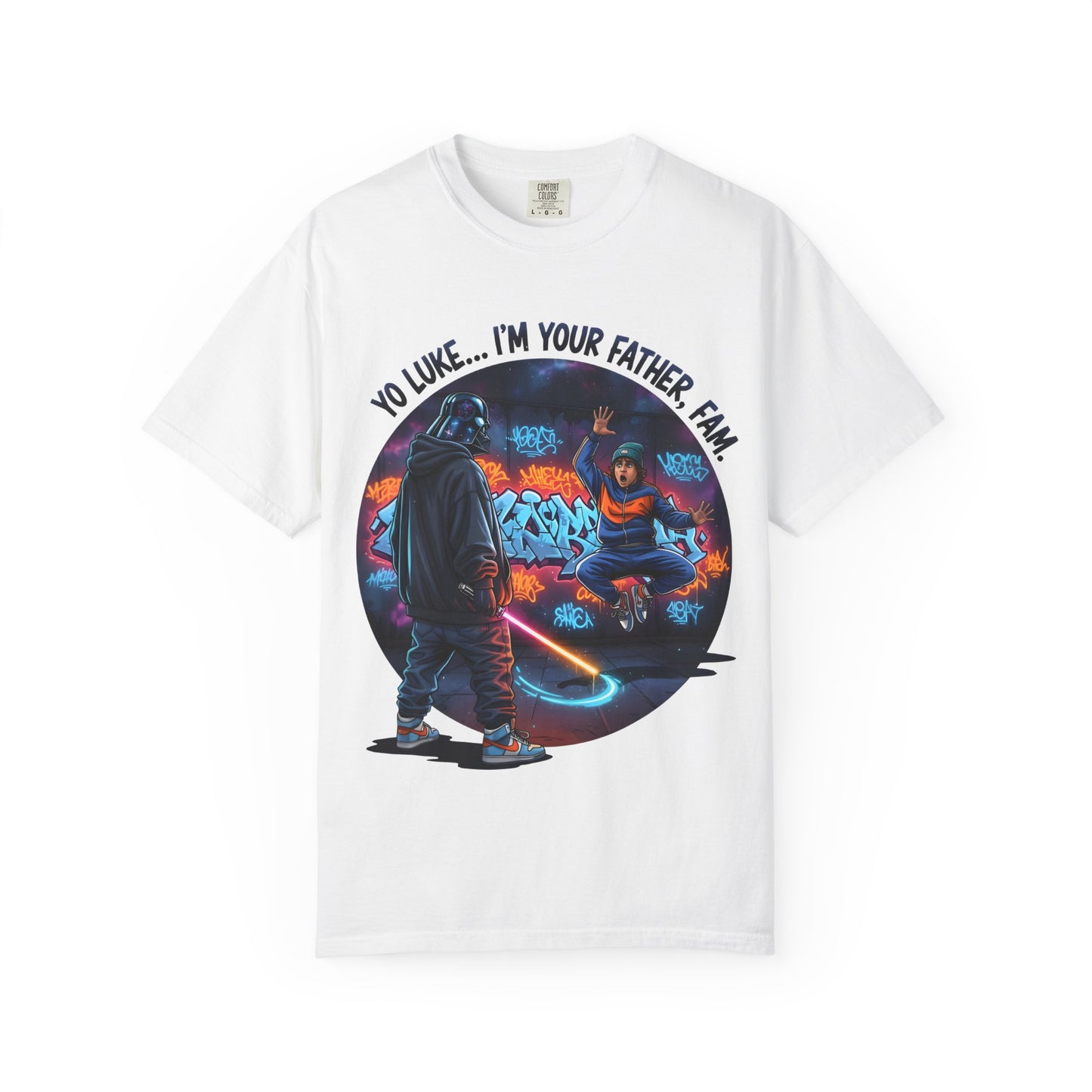 "Yo Luke... I'm Your Father, Fam" Street Art Lightsaber Tee