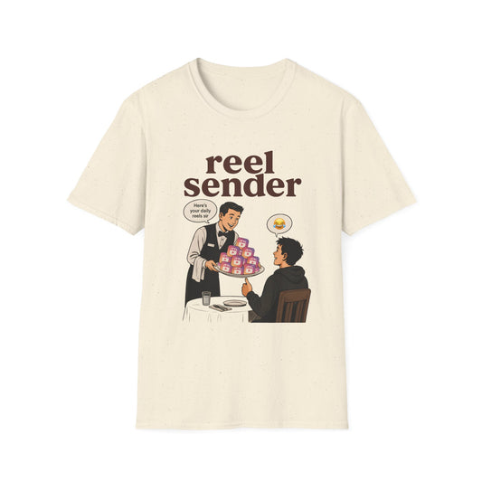 Reel Sender T‑Shirt — Vintage Cinematic Graphic Tee