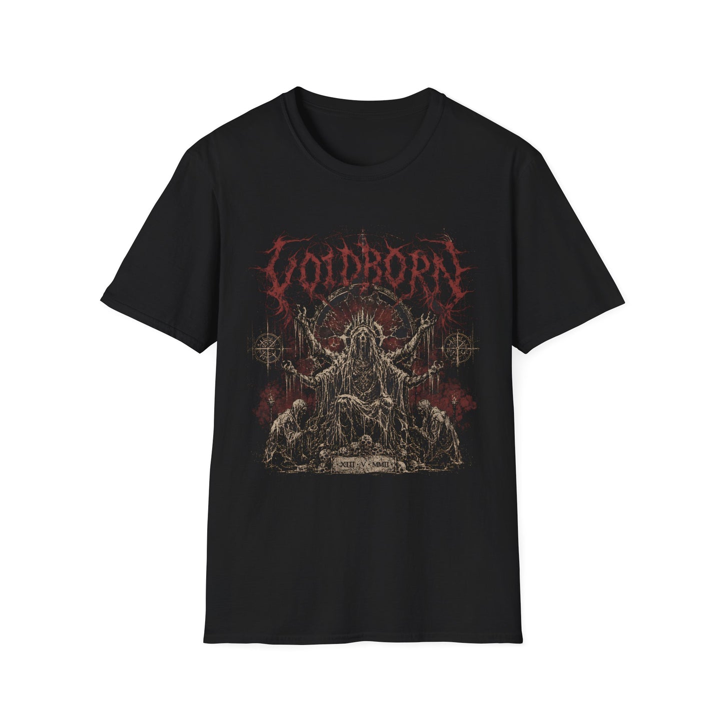 Voidborn Gothic Graphic T-Shirt — Dark Metal Band Artwork Tee