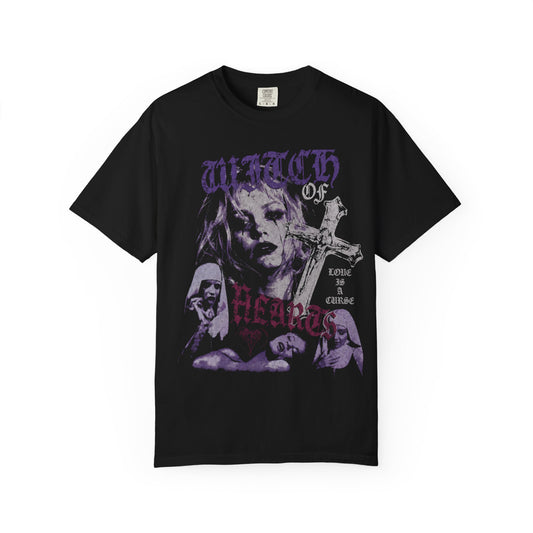 Witch of Hellhouse Graphic T-Shirt — Gothic Horror Vintage Nun Design
