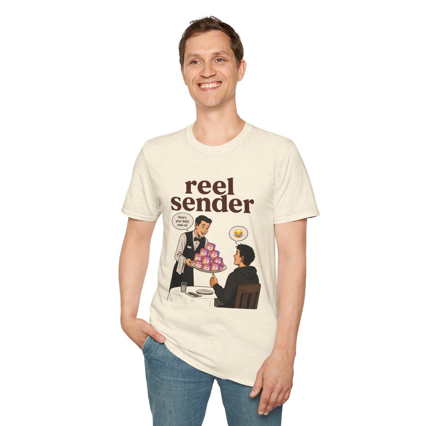 Reel Sender T‑Shirt — Vintage Cinematic Graphic Tee