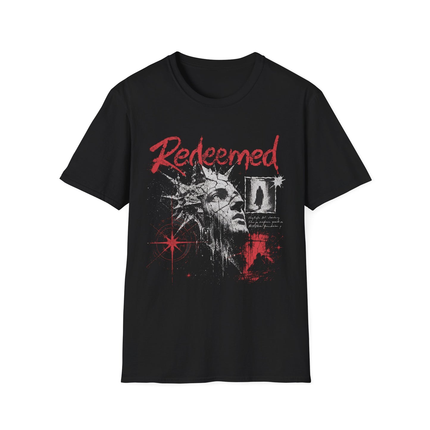 Redeemed Graphic T-Shirt — Christian Faith Jesus Crown of Thorns Tee