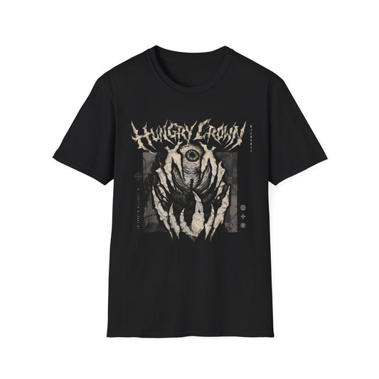 Hungry Crown Band Tee — Gothic Eye Graphic T-Shirt