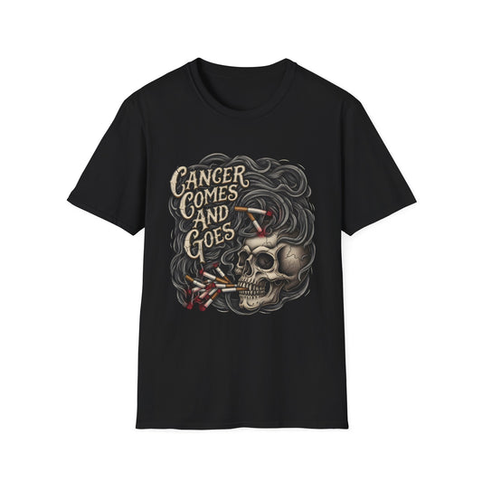 Skull 'Cancer Comes and Goes' Graphic T-Shirt